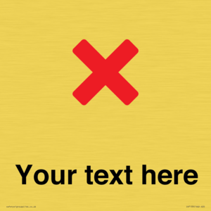 Custom plain background, red cross sign